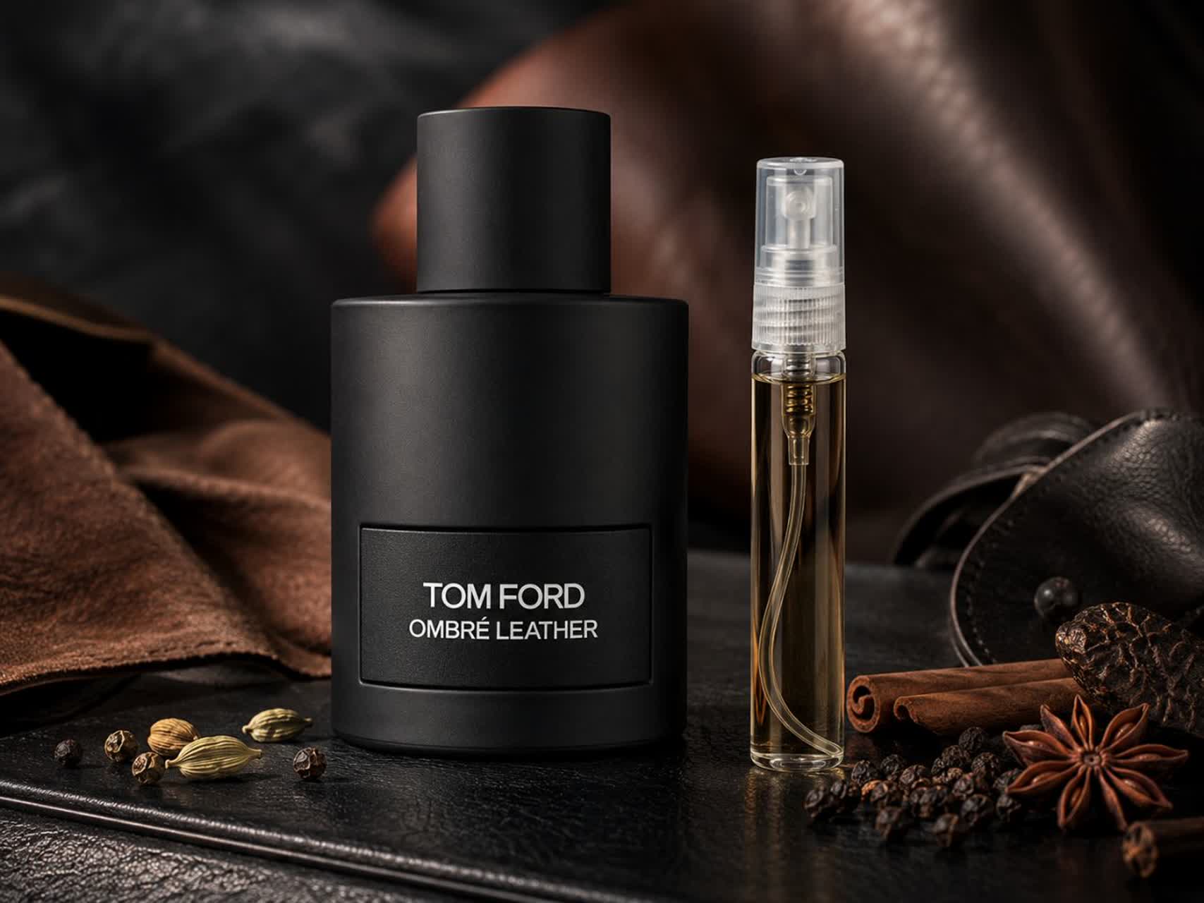 اسانس عطر آمبر لدر 5 گرمی (TOM FORD - Ombre Leather)