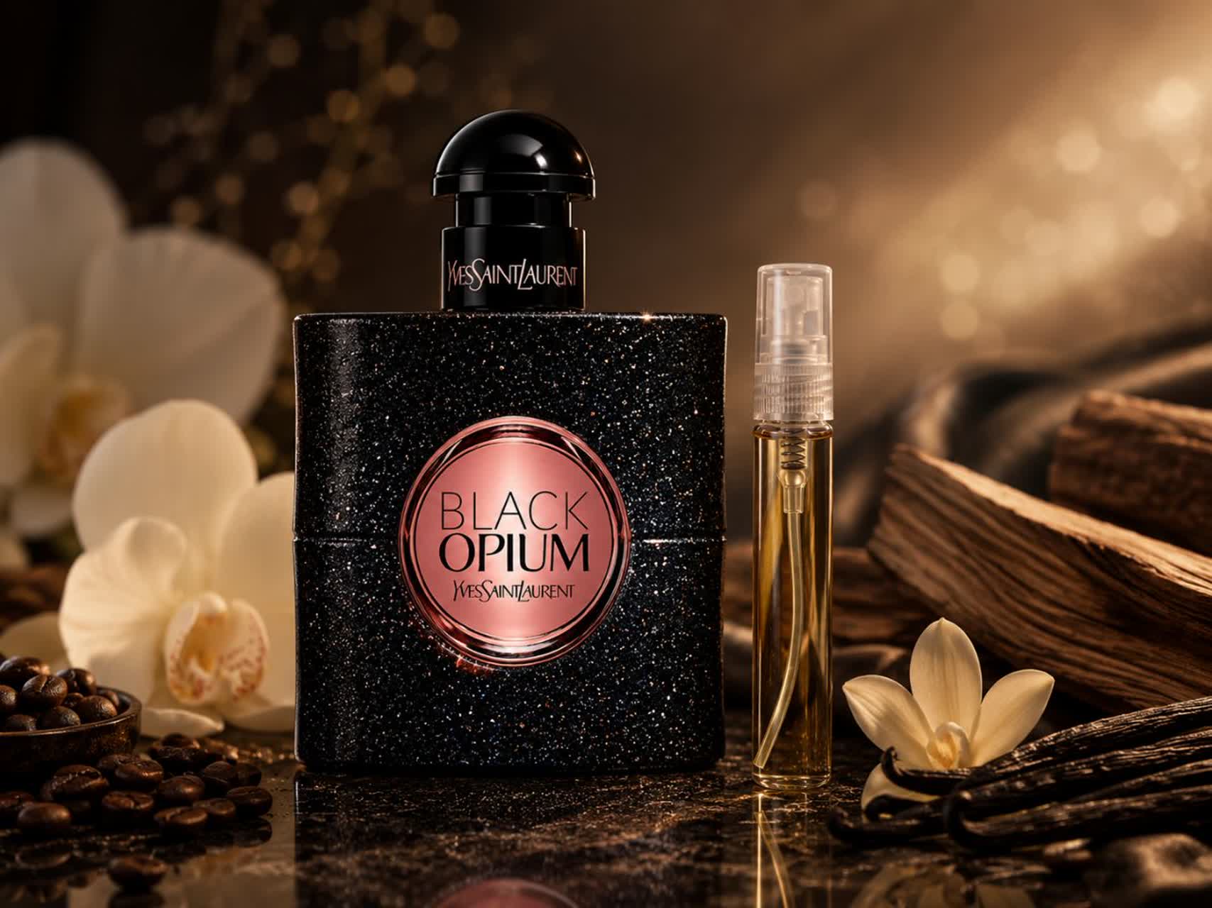 اسانس عطر بلک اوپیوم 5 گرمی (YVES SAINT LAURENT - Black Opium)