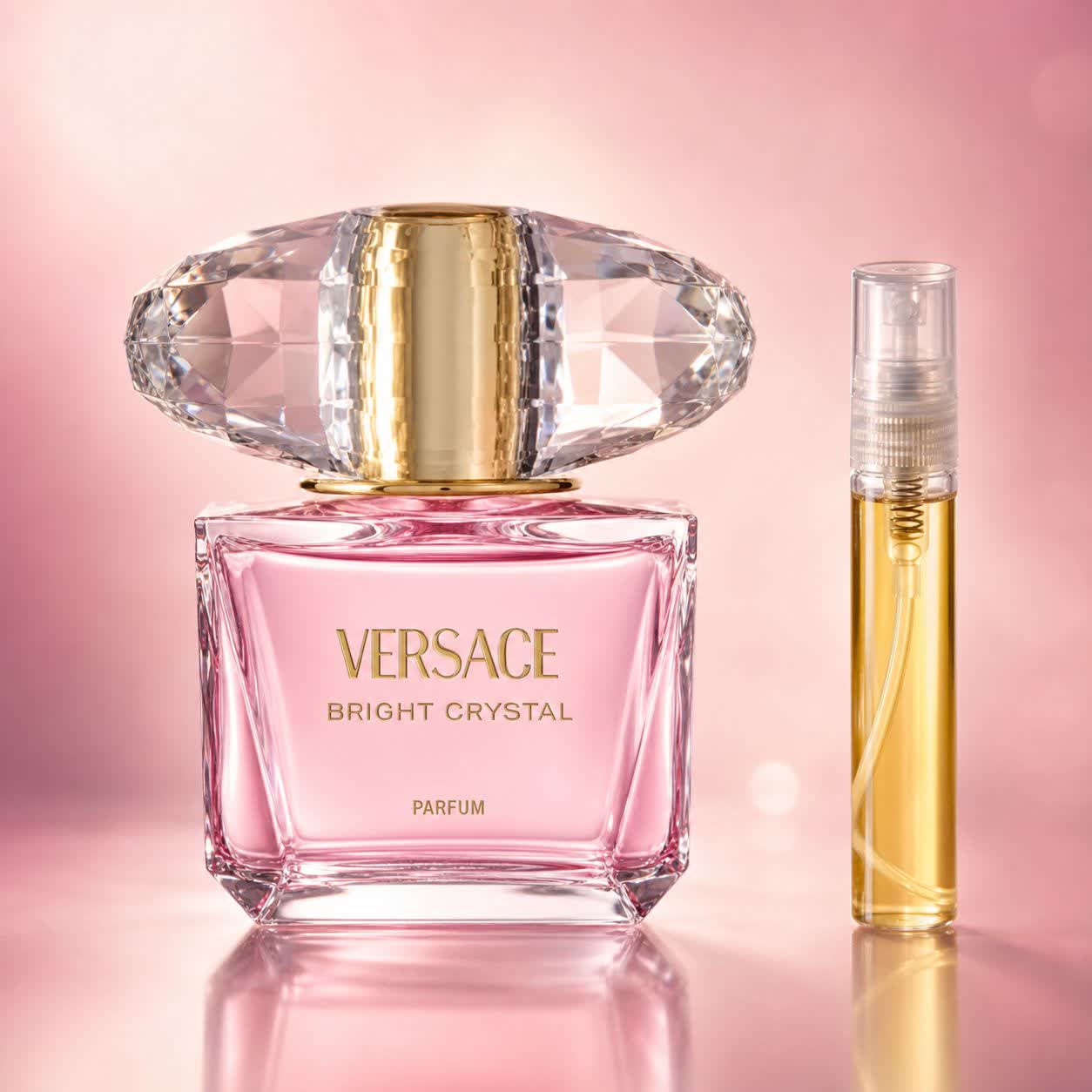 اسانس عطر برایت کریستال صورتی ۵ گرمی(VERSACE - Bright Crystal)