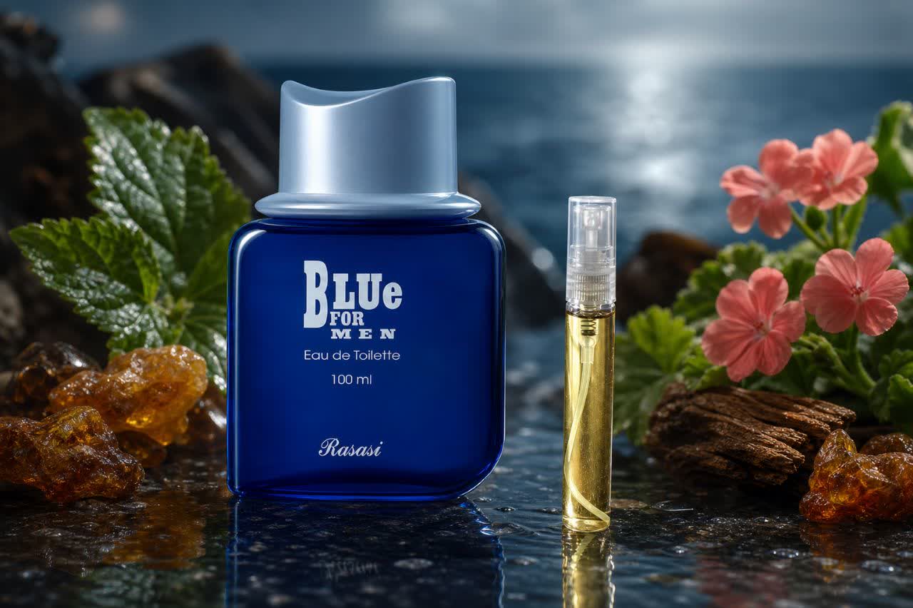 اسانس عطر بلو فورمن رساسی ۵ گرمی (Rasasi - Blue For Men)
