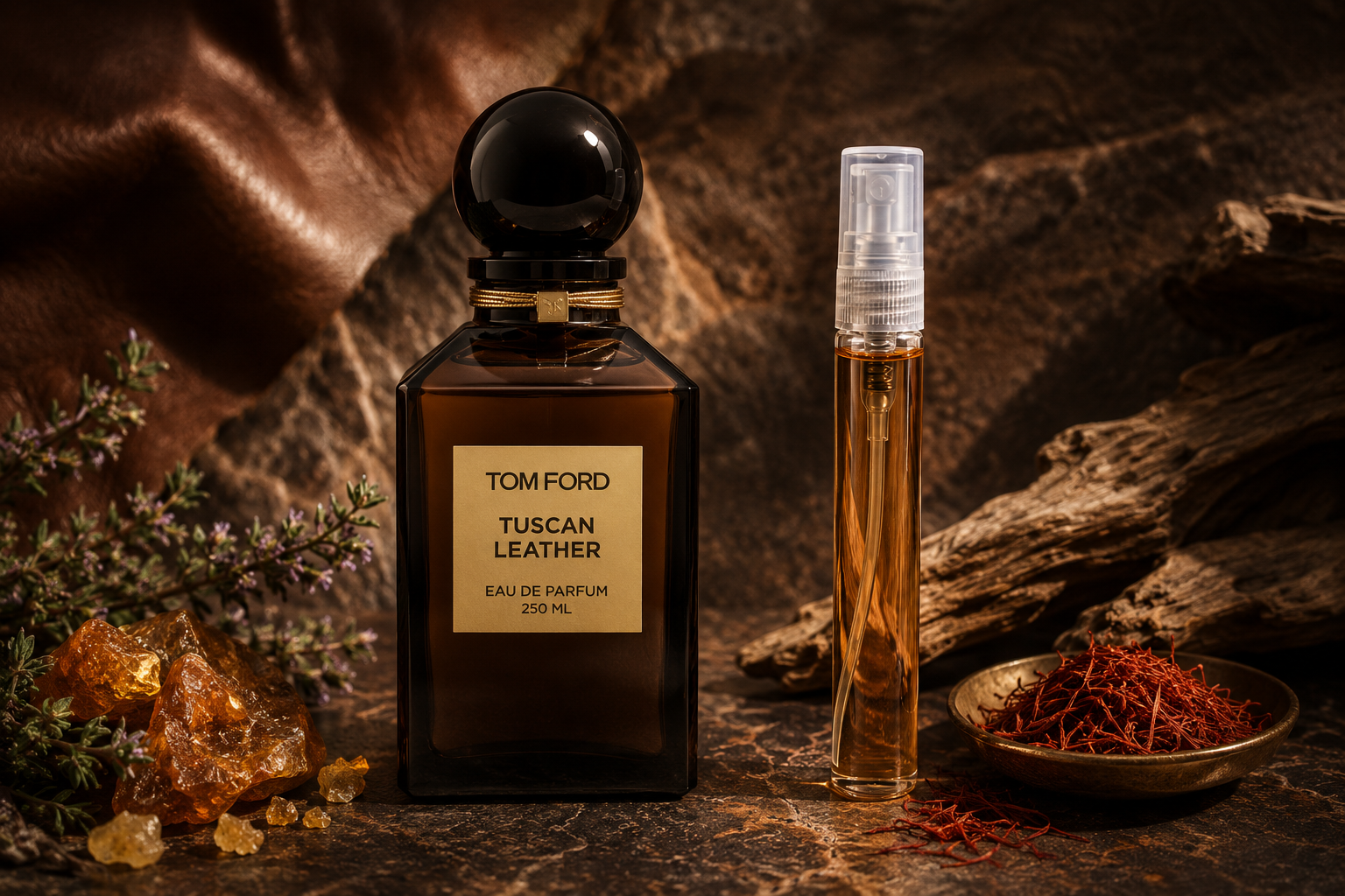 اسانس عطر توسکان لدر ۲۰ گرمی(TOM FORD - Tuscan Leather)